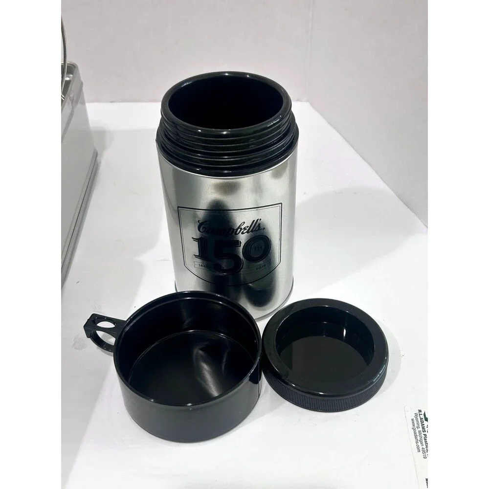 Commemorative Campbell’s Soup 150th Limited Edition Tin Lunchbox and Thermos Set